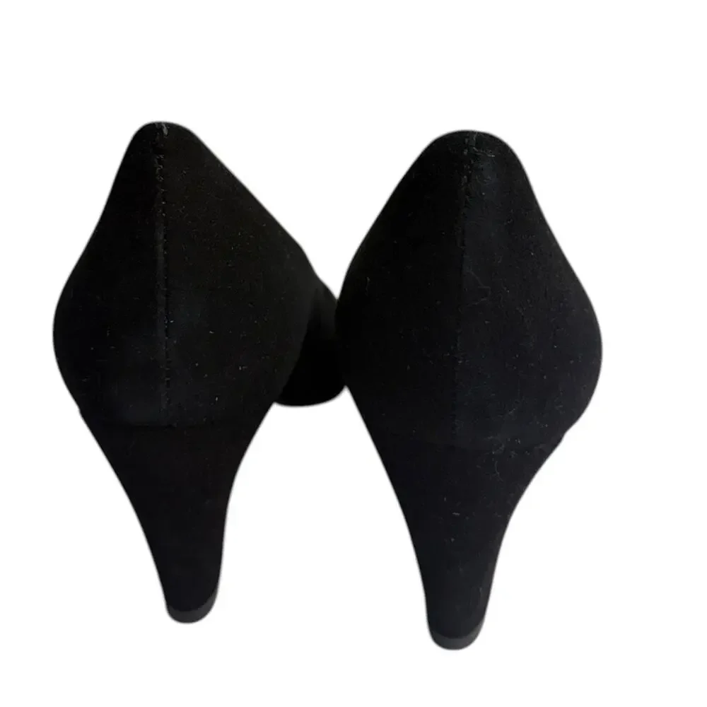 Everlane The Banana Pumps in Black Suede size 7.5 NWB